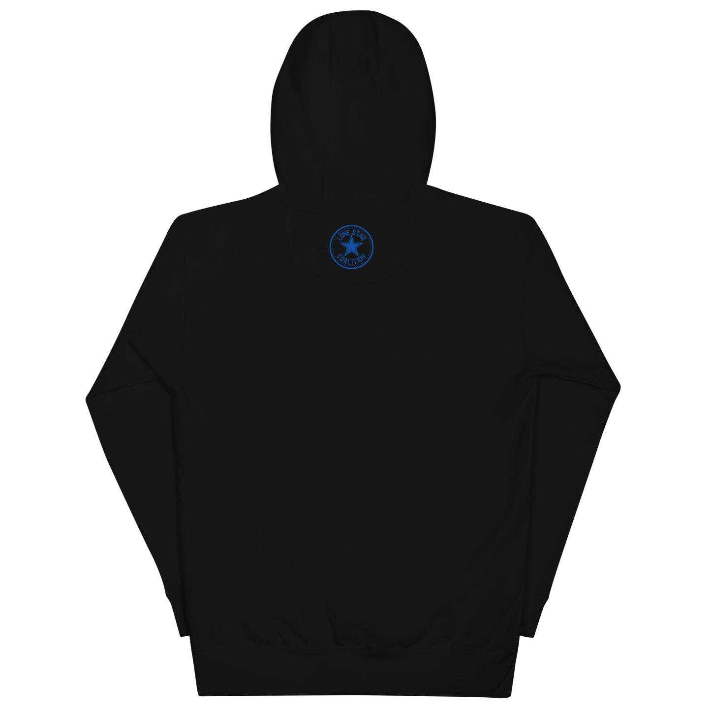 Fort Worth 817 WHT font BLU outline Unisex Hoodie