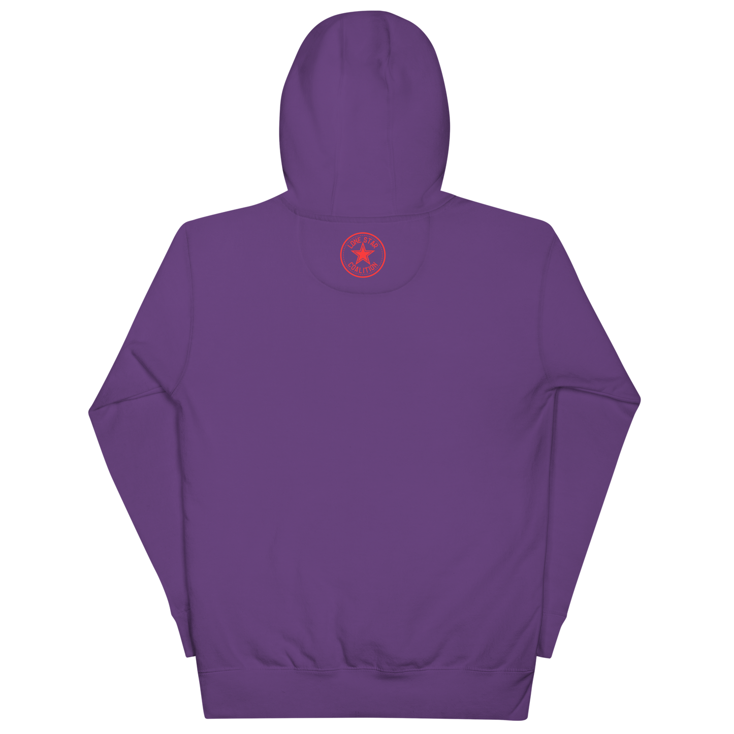 Fort Worth 817 WHT font RED outline Unisex Hoodie