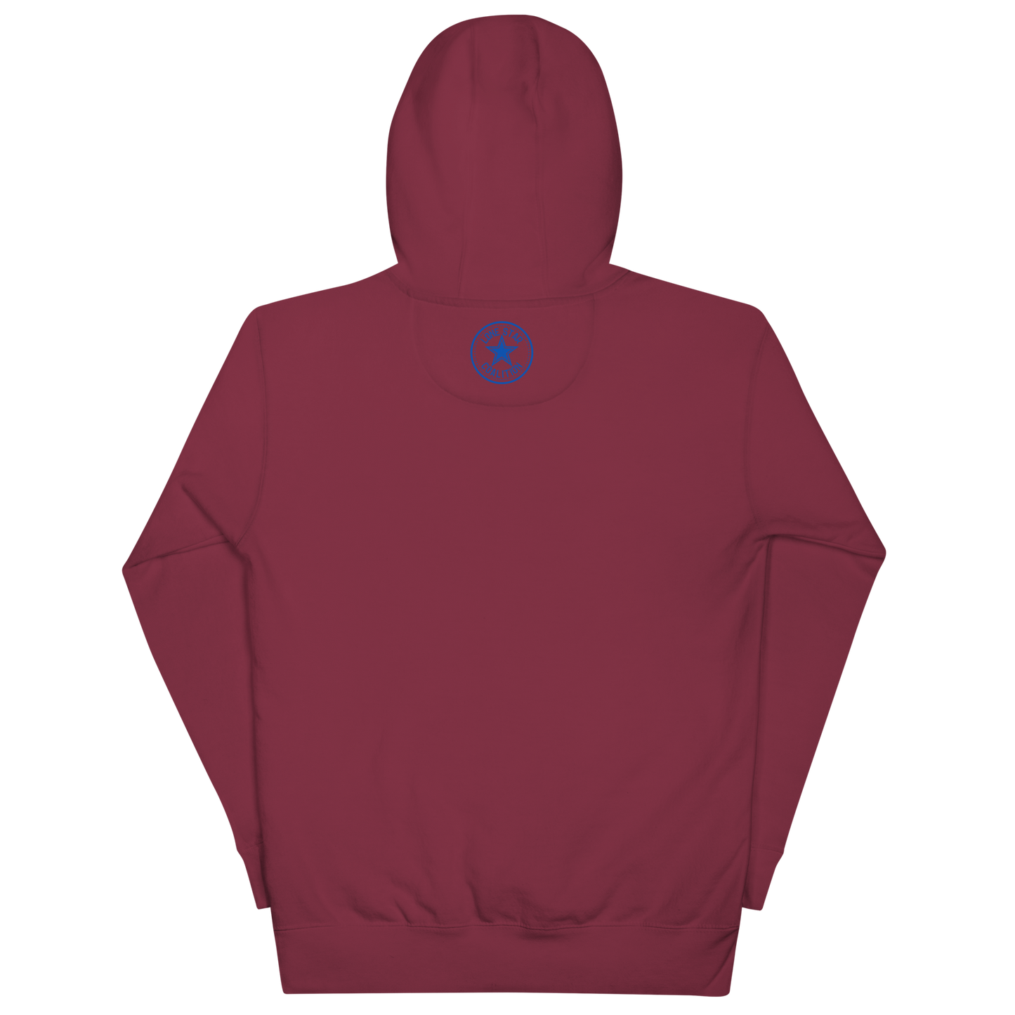 Fort Worth 817 WHT font BLU outline Unisex Hoodie